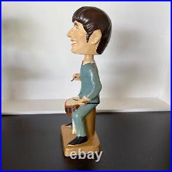 1964 Beatles Bobblehead Ringo Starr 8 Car Mascots Vintage Nodder