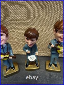 1964 THE BEATLES JOHN PAUL GEORGE RINGO SEALED 3.5 PLASTIC BOBBLE HEAD Vintage 1964 THE BEATLES JOHN PAUL GEORGE RINGO SEALED 3.5 PLASTIC BOBBLE HEAD Vintage
