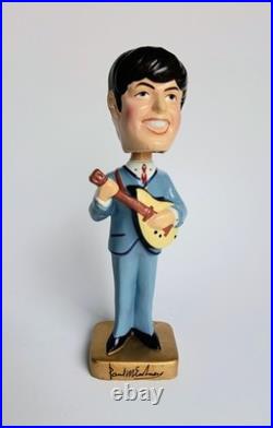 1964 Vintage Beatles Paul McCartney Car Mascots 8 Bobblehead Nodder N Mint Cond