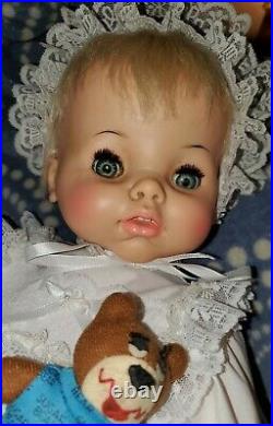 1965 Ideal REAL LIVE LUCY Bobble Head Doll 20Platinum Blonde Hair Wide Eye RARE