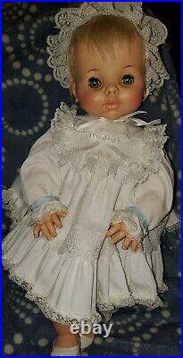 1965 Ideal REAL LIVE LUCY Bobble Head Doll 20Platinum Blonde Hair Wide Eye RARE