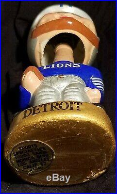 1967 DETROIT LIONS TEAM Football Bobble Head Nodder 60s vtg Sports Figure Statue