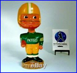 1967 Green Bay Packers Gold Round Base Vintage BOBBLEHEAD NO BOX