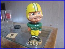 1967 NFL Green Bay Packers Bobble Head Nodder Sport Specialties Label Japan Vtg