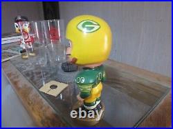 1967 NFL Green Bay Packers Bobble Head Nodder Sport Specialties Label Japan Vtg