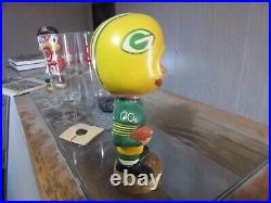 1967 NFL Green Bay Packers Bobble Head Nodder Sport Specialties Label Japan Vtg