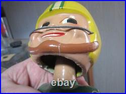 1967 NFL Green Bay Packers Bobble Head Nodder Sport Specialties Label Japan Vtg