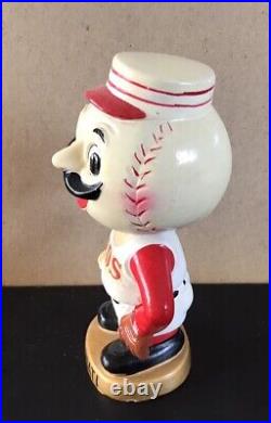 1967 Vintage Gold Base Cincinnati Reds Bobblehead/Nodder, Japan, Mint