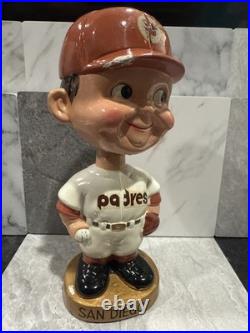 1967 Vintage San Diego Padres Bobblehead Nodder Gold Base Sports Specialties 1967 Vintage San Diego Padres Bobblehead Nodder Gold Base Sports Specialties