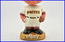 1967 Vintage San Diego Padres Nodder Bobble Head Gold Round Base Baseball