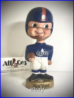 1968 New York Giants Vintage Boy Gold Base Nodder Bobblehead NFL Merger Series 1968 New York Giants Vintage Boy Gold Base Nodder Bobblehead NFL Merger Series