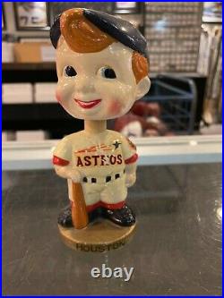 1970's Houston Astros Gold Base Vintage Bobble Head Doll Nm/mint Nice