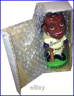 1983 Atlanta Braves Vintage Bobble Head Doll Figure Green Base MINT IN BOX