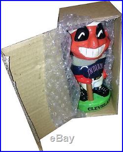 1983 Cleveland Indians Vintage Bobble Head Doll Figure Green Base MINT IN BOX