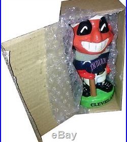 1983 Cleveland Indians Vintage Bobble Head Doll Figure Green Base MINT IN BOX