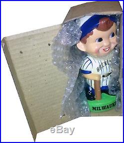 1983 Milwaukee Brewers Vintage Bobble Head Doll Figure Green Base MINT IN BOX