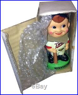 1983 Minnesota Twins Vintage Bobble Head Doll Figure Green Base MINT IN BOX