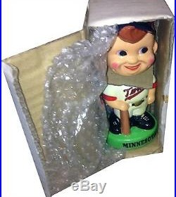 1983 Minnesota Twins Vintage Bobble Head Doll Figure Green Base MINT IN BOX