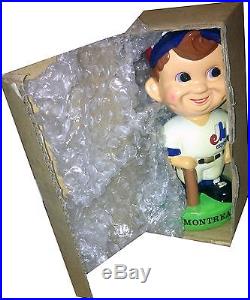 1983 Montreal Expos Vintage Bobble Head Doll Figure Green Base MINT IN BOX