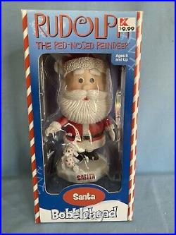 2002 Rudolph the Red-Nosed Reindeer Bobblehead Complete set of 8 figures VINTAGE