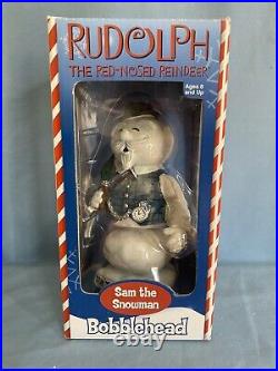2002 Rudolph the Red-Nosed Reindeer Bobblehead Complete set of 8 figures VINTAGE