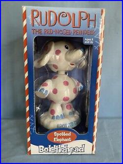 2002 Rudolph the Red-Nosed Reindeer Bobblehead Complete set of 8 figures VINTAGE