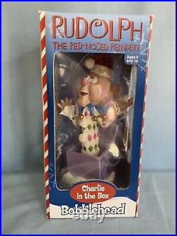 2002 Rudolph the Red-Nosed Reindeer Bobblehead Complete set of 8 figures VINTAGE