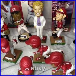20 Cincinnati Reds Bobblehead Collection SGA Gnomes Latos Cozart Vintage Lot