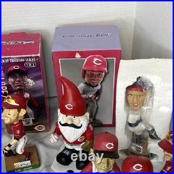 20 Cincinnati Reds Bobblehead Collection SGA Gnomes Latos Cozart Vintage Lot