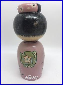 2 Vintage Post-War Japanese Wooden Kokeshi Dolls With Bobble-Heads (RF704)