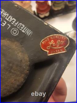 6 Vintage LEGO Chralie Brown Bobble Head Collection Mini Figures