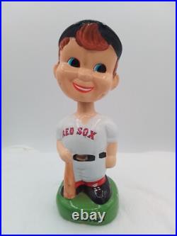 8 RED SOX BASEBALL VINTAGE 1980s BOBBLEHEAD NODDER GREEN BASE REDSOX CERAMIC