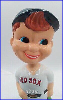 8 RED SOX BASEBALL VINTAGE 1980s BOBBLEHEAD NODDER GREEN BASE REDSOX CERAMIC