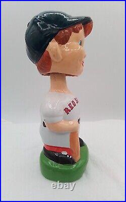8 RED SOX BASEBALL VINTAGE 1980s BOBBLEHEAD NODDER GREEN BASE REDSOX CERAMIC