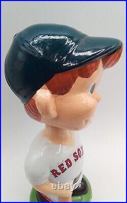 8 RED SOX BASEBALL VINTAGE 1980s BOBBLEHEAD NODDER GREEN BASE REDSOX CERAMIC