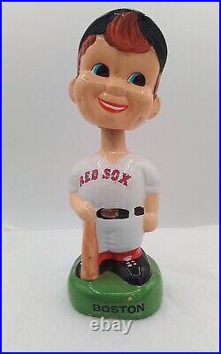 8 RED SOX BASEBALL VINTAGE 1980s BOBBLEHEAD NODDER GREEN BASE REDSOX CERAMIC
