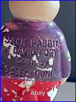 Antique German Bisque Nodder Jack Rabbit by David Corey Grosset & Dunlap Rare
