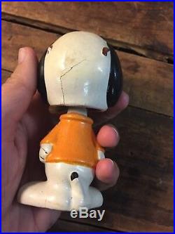 Antique Snoopy Bobble Head Vintage Peanuts Joe Cool Nodder Doll