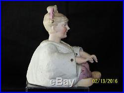 Antique Vintage Large Nodder Porcelain Weighted Bobble Head
