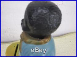Antique Vintage Piggy Bank Missionary Plaster Nodder Bobble Head Collector HTF