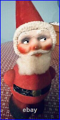 Antique West Germany Bobblehead Santa Candy Container