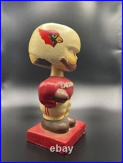 Arizona Cardinals NFL Vintage RARE Wooden Bobble Head Antique Football 00