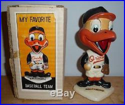 Baltimore Orioles 1962 Mascot Bobblehead Vintage Original Box! Japan