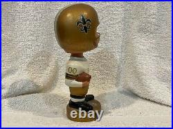 BEAUTIFUL 1960's New Orleans Saints Round Gold Base Bobblehead, VINTAGE&NICE