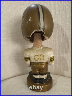 BEAUTIFUL 1960's New Orleans Saints Round Gold Base Bobblehead, VINTAGE READ