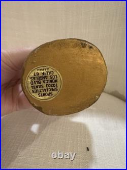 BEAUTIFUL 1960's New Orleans Saints Round Gold Base Bobblehead, VINTAGE READ