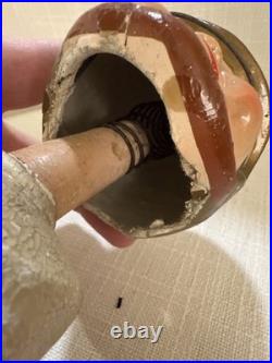 BEAUTIFUL 1960's New Orleans Saints Round Gold Base Bobblehead, VINTAGE READ