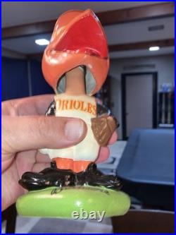 Baltimore Orioles 1960s Vintage Bobblehead Nodder Mint Condition And Original