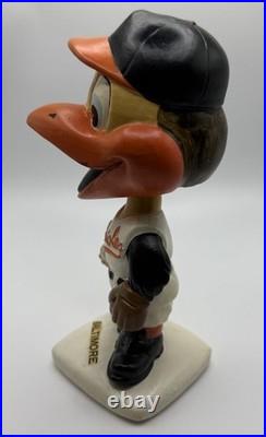 Baltimore Orioles 1960s Vintage Bobblehead Nodder White Base Japan Baltimore Orioles 1960s Vintage Bobblehead Nodder White Base Japan