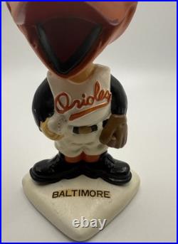 Baltimore Orioles 1960s Vintage Bobblehead Nodder White Base Japan Baltimore Orioles 1960s Vintage Bobblehead Nodder White Base Japan